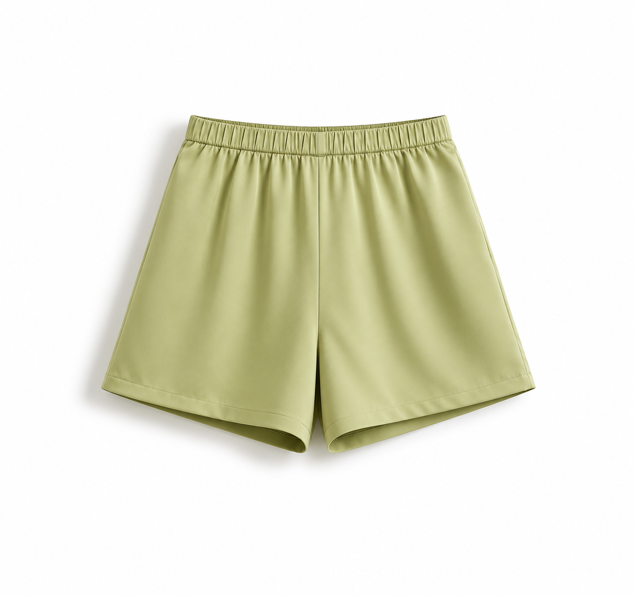 SATIN SHORTS GREEN