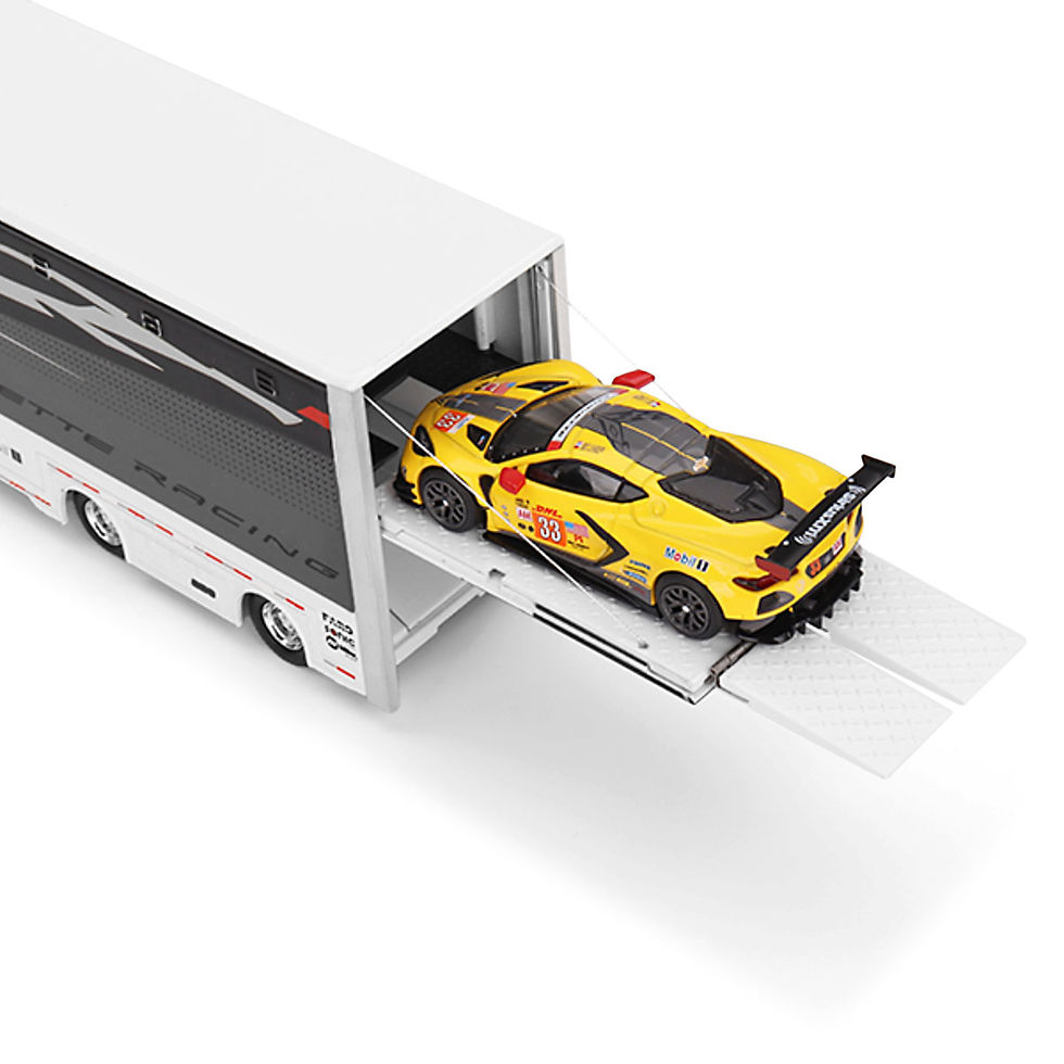 Miniatura: Corvette Racing C8.R Racing Transporter Set