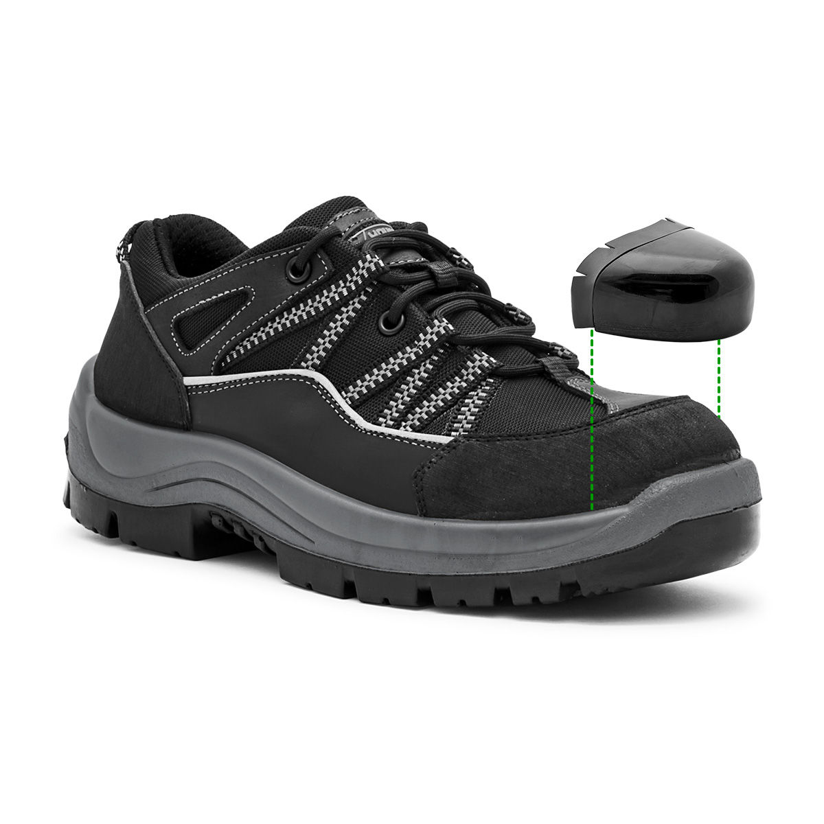 520 - Zapato de Seguridad Dieléctrico INYECCIÓN PU-PU negro