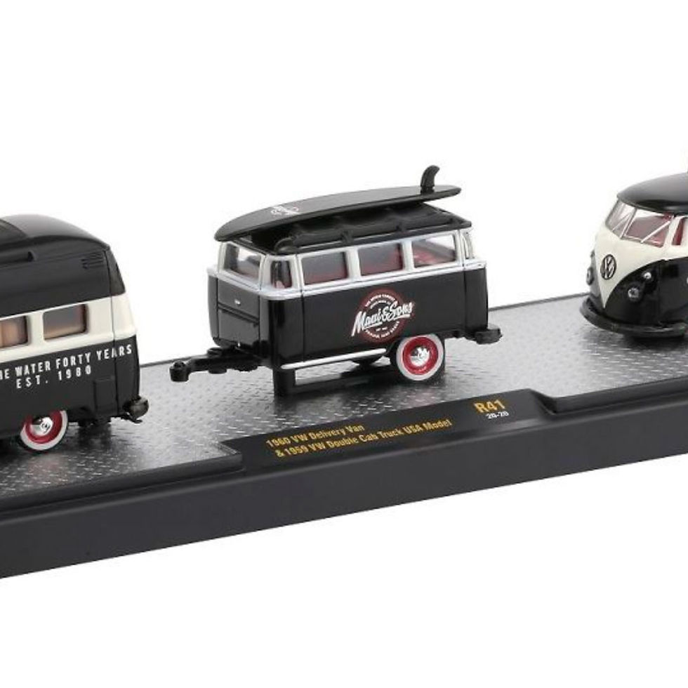 Miniatura: 1960 VW Delivery Van & 1959 VW Double Cab Truck USA Model