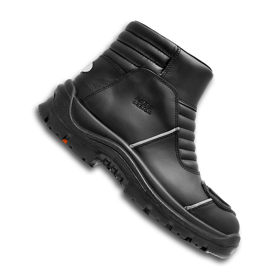 Miniatura: 449 - Botín de Motociclista para Hombre (negro)