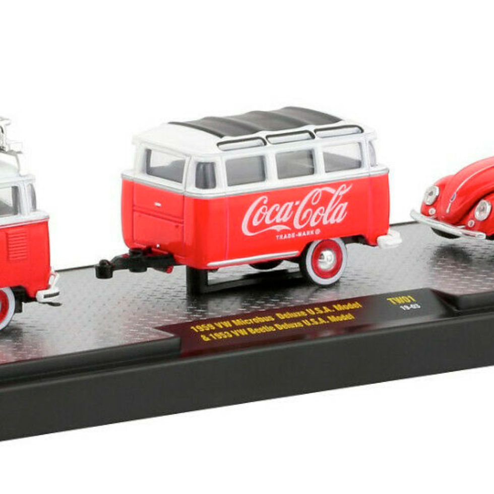 Miniatura: 1959 VW Microbus Deluxe USA Model & ​1953 VW Beetle Deluxe USA Model 'Coca-Cola'