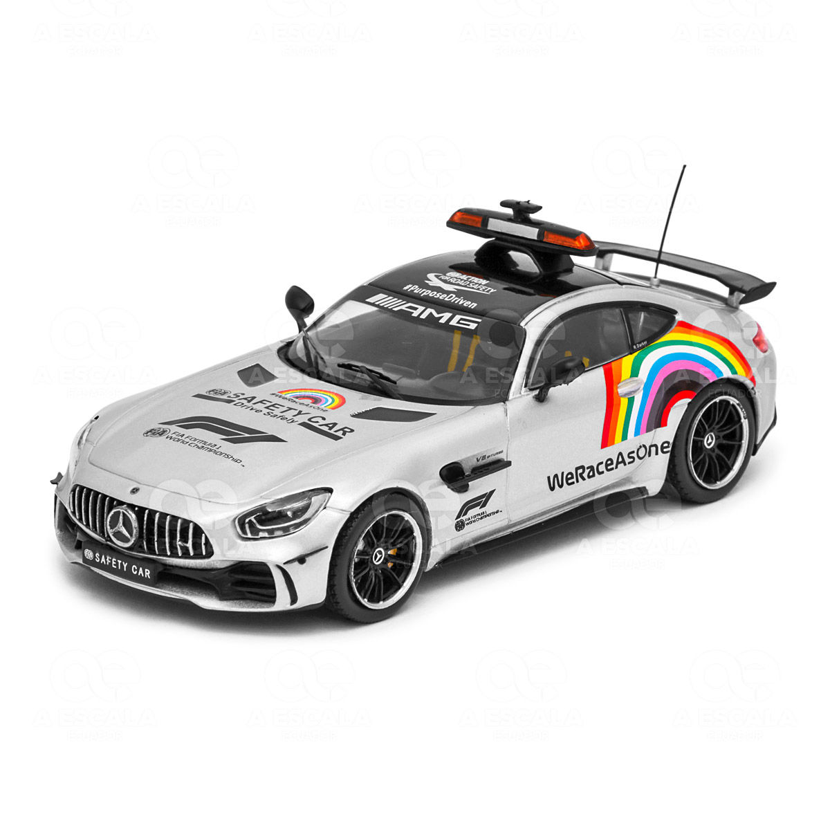 Mercedes-Benz AMG GT-R Safety Car F1 2020 (plateado)