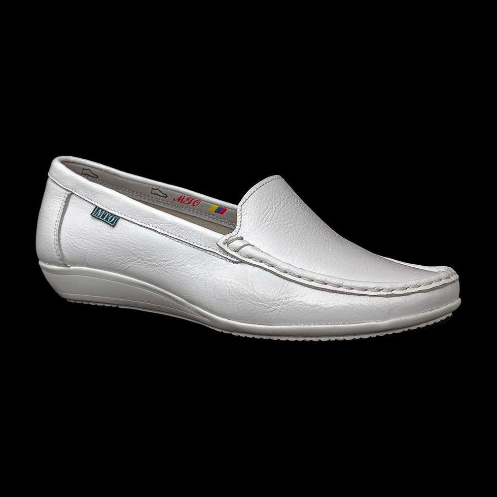 Miniatura: 355 - Zapato Hospitalario de Cuero para Mujer tipo Mocasín