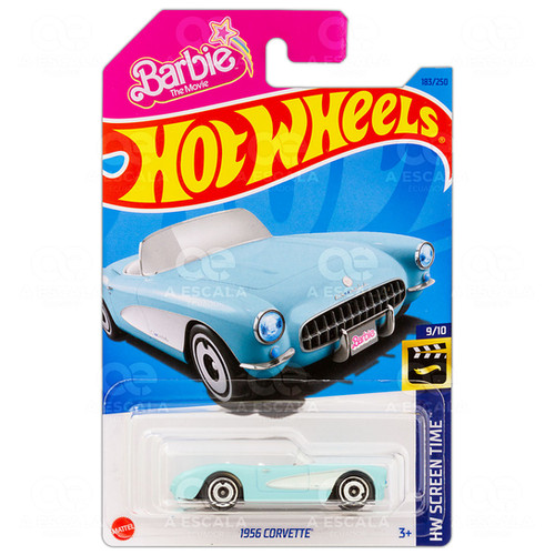 HW SCREEN TIME 1956 Corvette 'Barbie' A Escala Ecuador