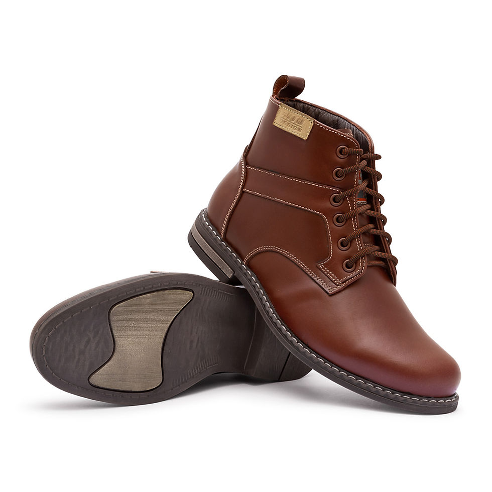 Miniatura: 343 - Botín Casual de Cuero para Hombre