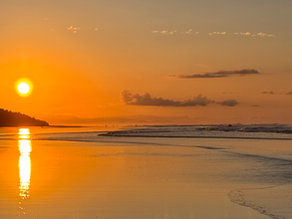 sunrise with gentle waves of grace