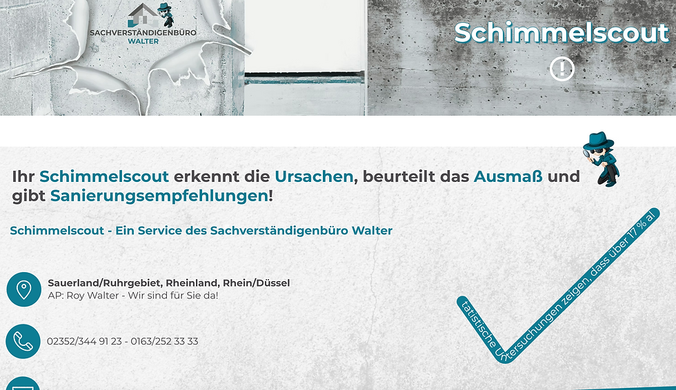 Schimmel erkennen - Schimmelscout vom Sachverständigenbüro Walter hilft