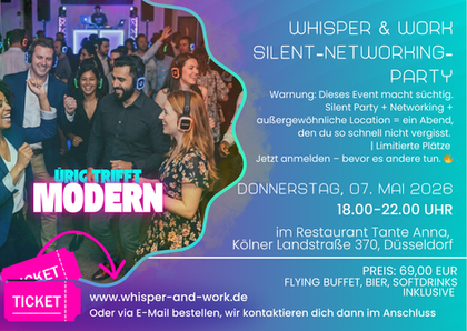 Endlich ist es soweit: Whisper & Work geht an den Start