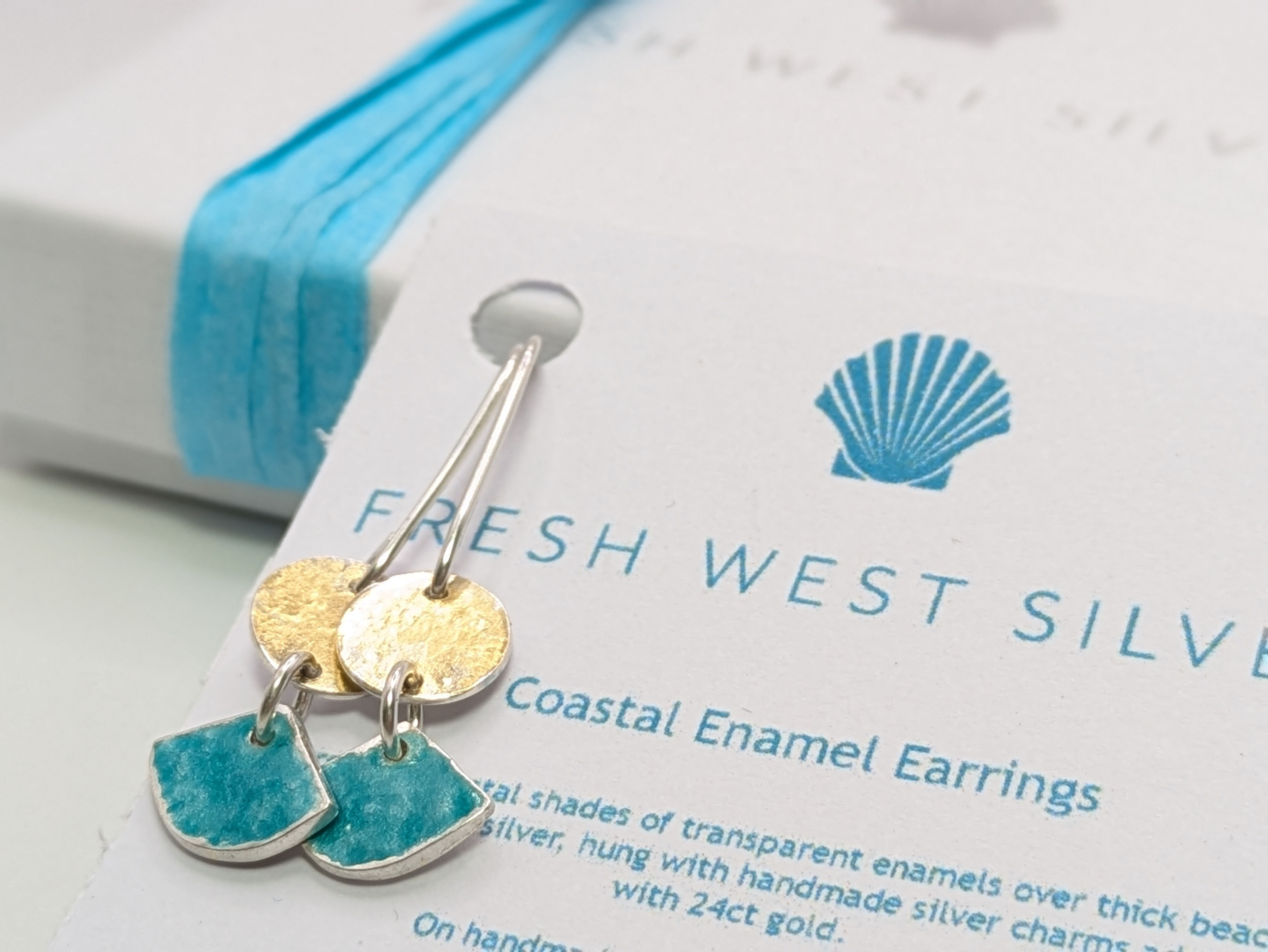 Coastal Enamel Earrings
