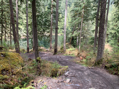 Additional photo of access to first campsite at Foley Lake on Chipmunk Caves and Foley Lake overland route.