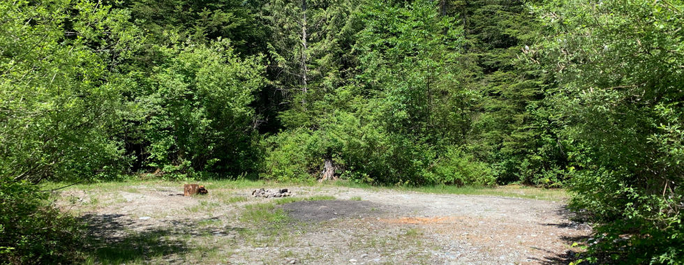 camp site at salsbury lake, bc. Overland.