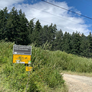 FSR sign indicating D'Arcy/Micro FSR for access to Kafir Peak