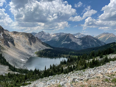 Alpine views from road up to Blowdown Lake.