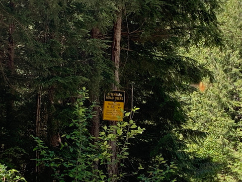 lost creek fsr road closure at 16km mark