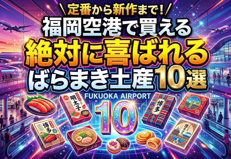 定番から新作まで!福岡空港で買える絶対に喜ばれるばらまき土産10選
