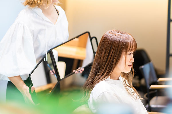 ヘアスタイルの確認