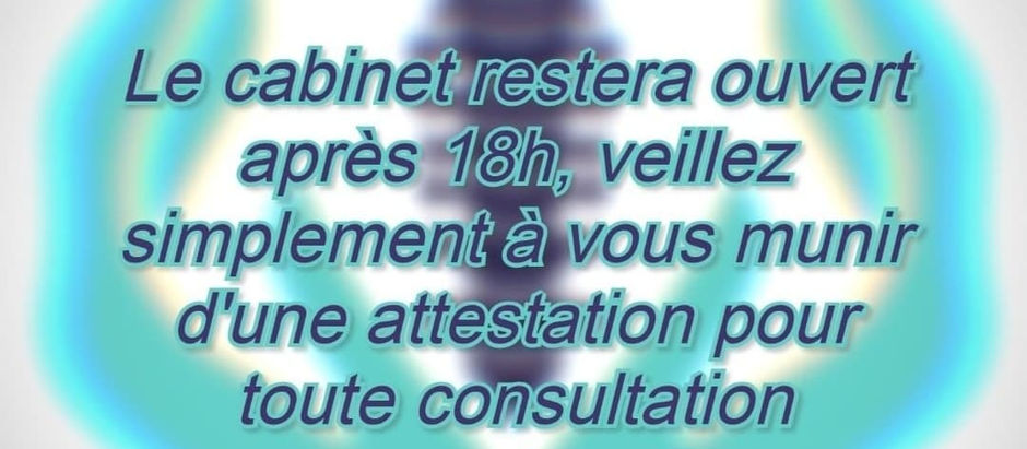 Information Couvre Feu Janvier 2021 