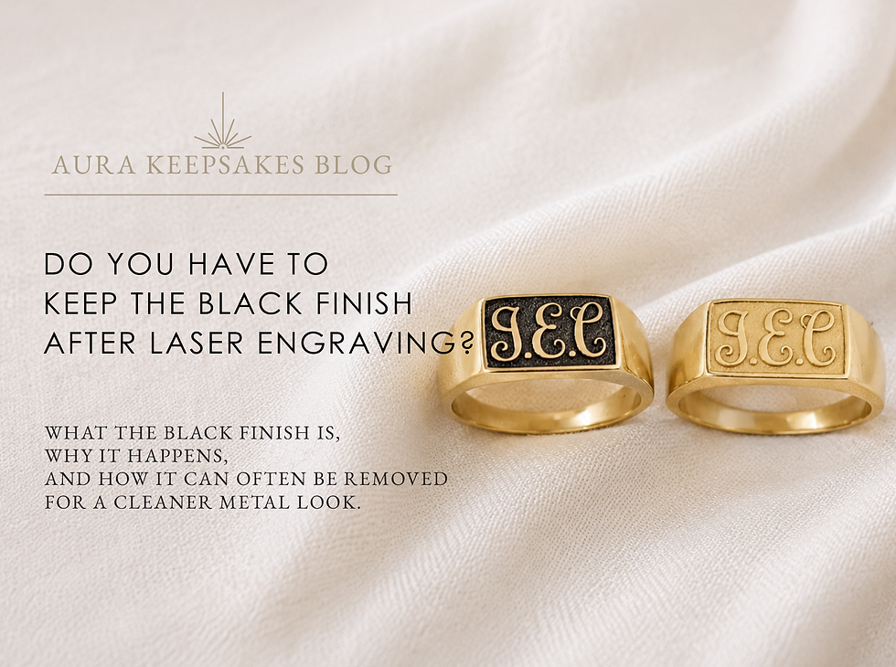 Do You Have to Keep the Black Finish After Laser Engraving?