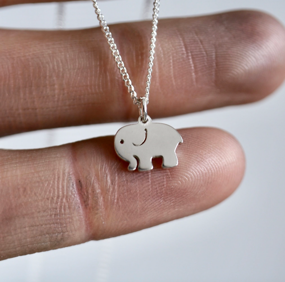Elephant Laser Cut Pendant