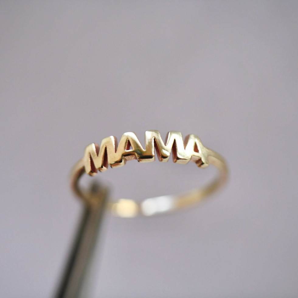 Laser Cut Mama Ring