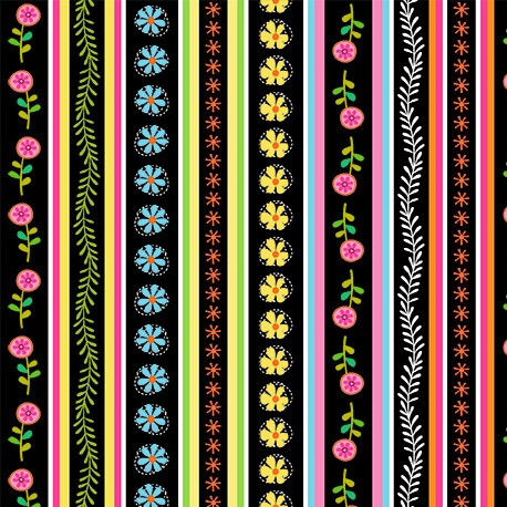 Collection DON'T HURRY BE HAPPY, Perfect Stripe - Black / CX11141-MULT