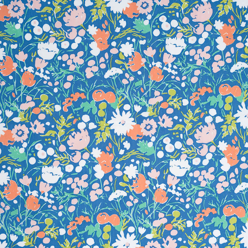 Collection KITTY GARDEN, Wildflowers afternoon - Popeline BIO
