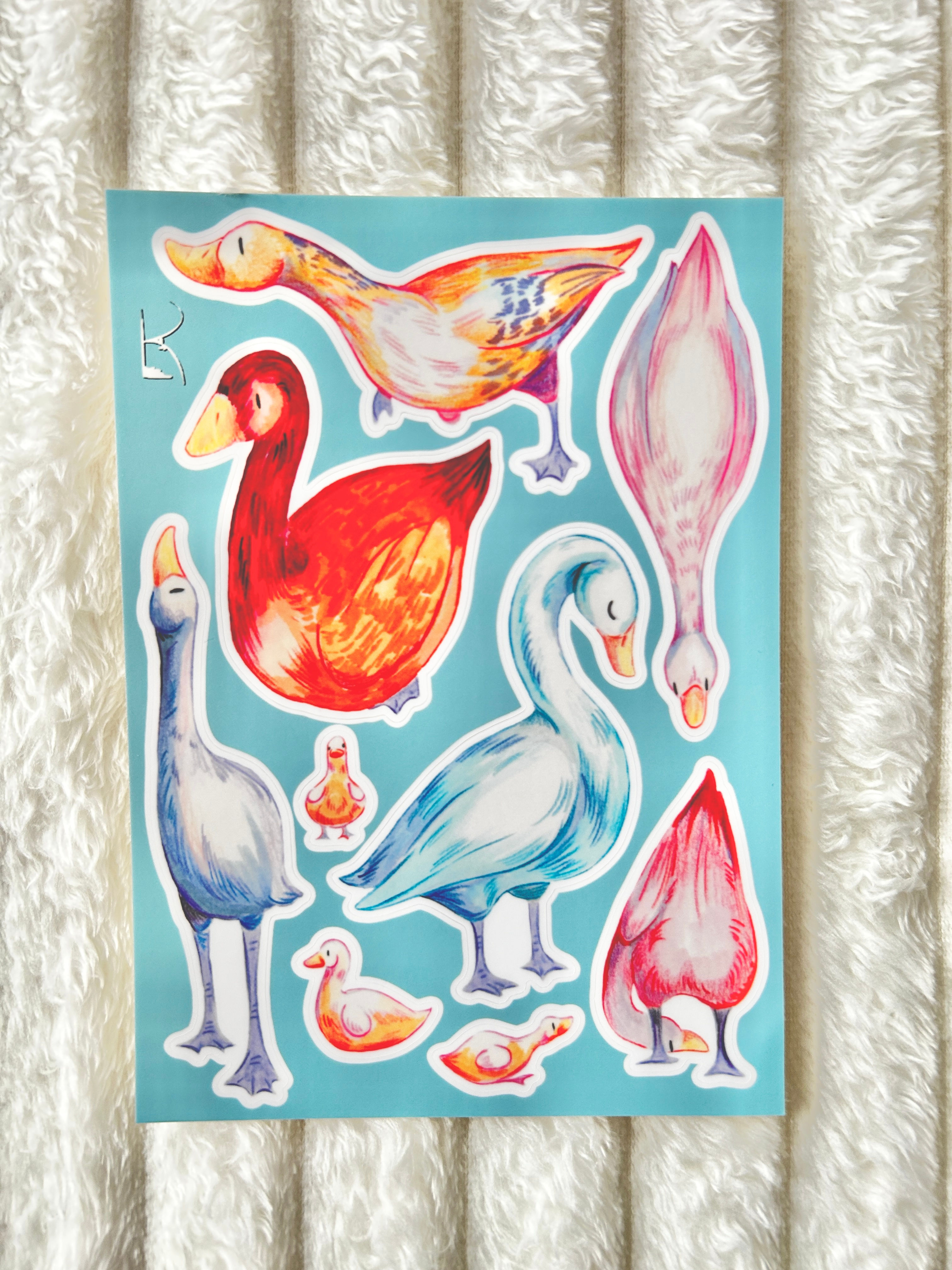 Goose Goose Goose Sticker Sheet
