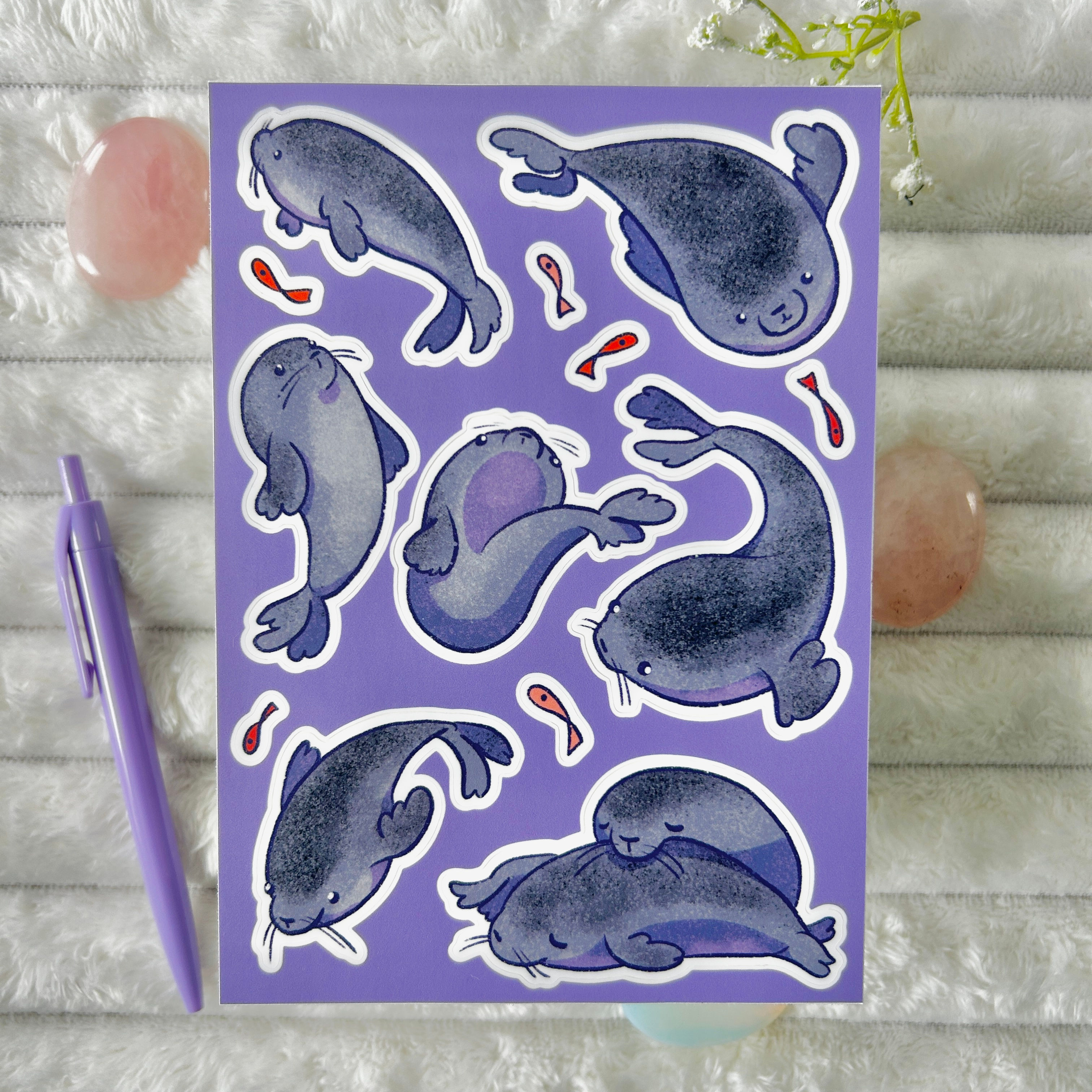 Silly Seals Sticker Sheet