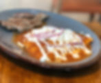 Arrachera con enchiladas