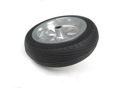 Thumbnail: FlyWheelz™ 4"-102mm Eight Spoke PU Wheels(pair) + 2pcs more tires (WRA-0