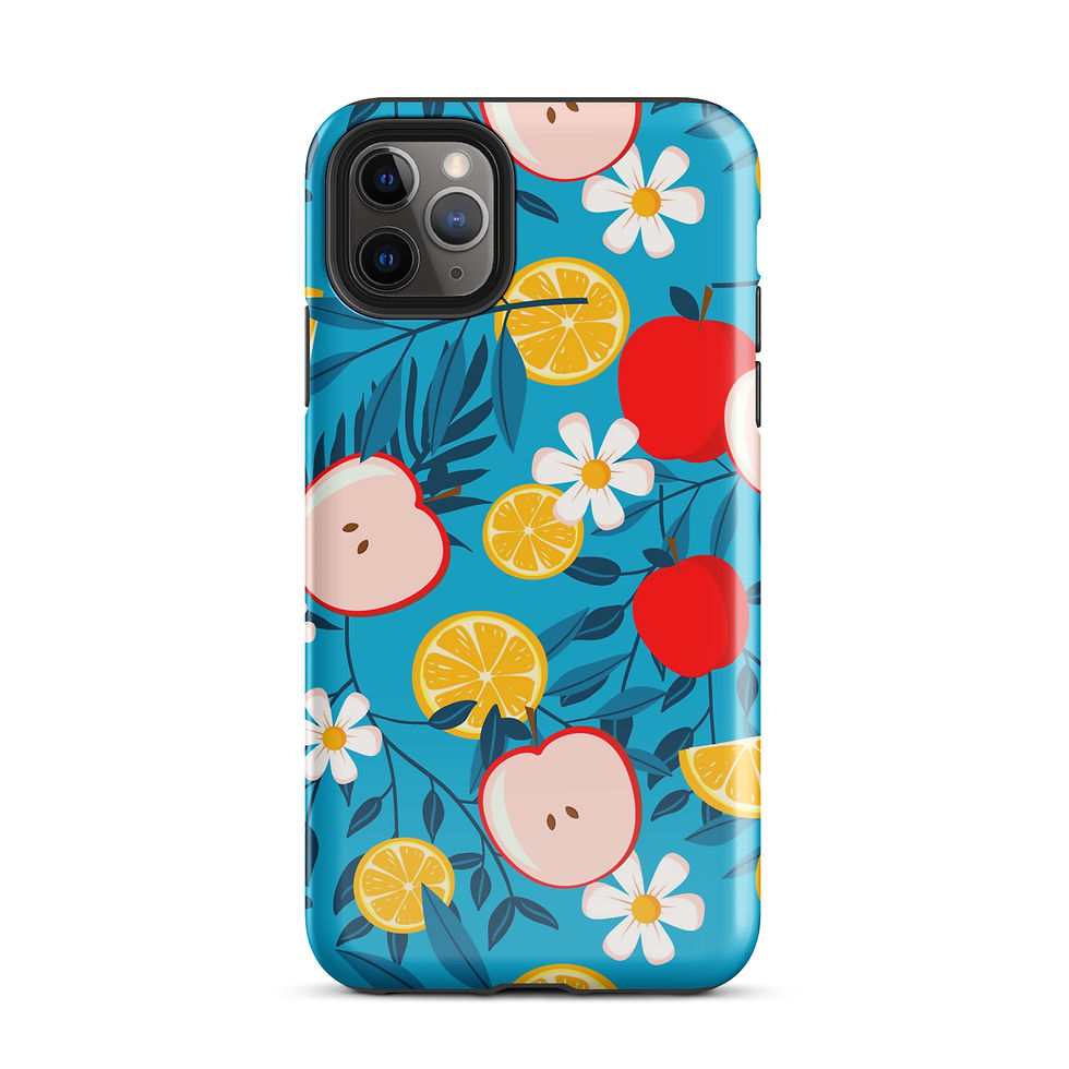 Thumbnail: Orchard Breeze Fruit Print Tough Case for iPhone®