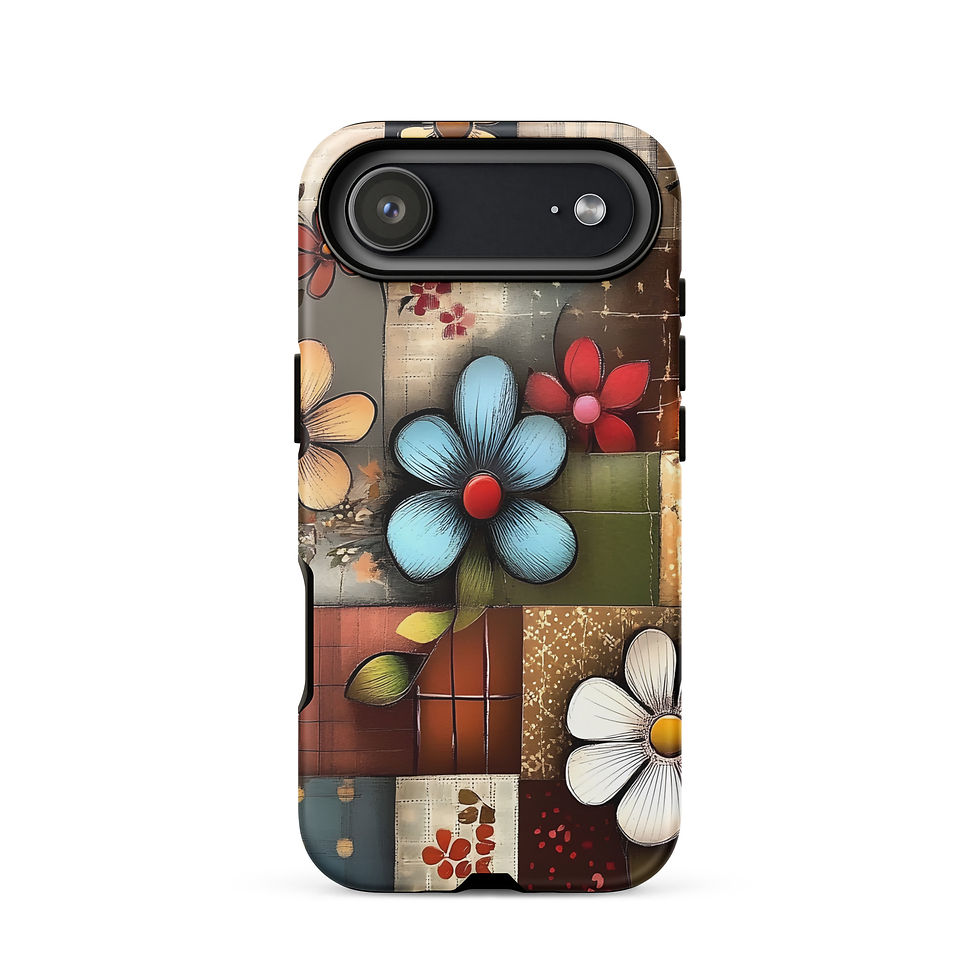 Thumbnail: Vintage Style Patchwork Tough Case for iPhone®