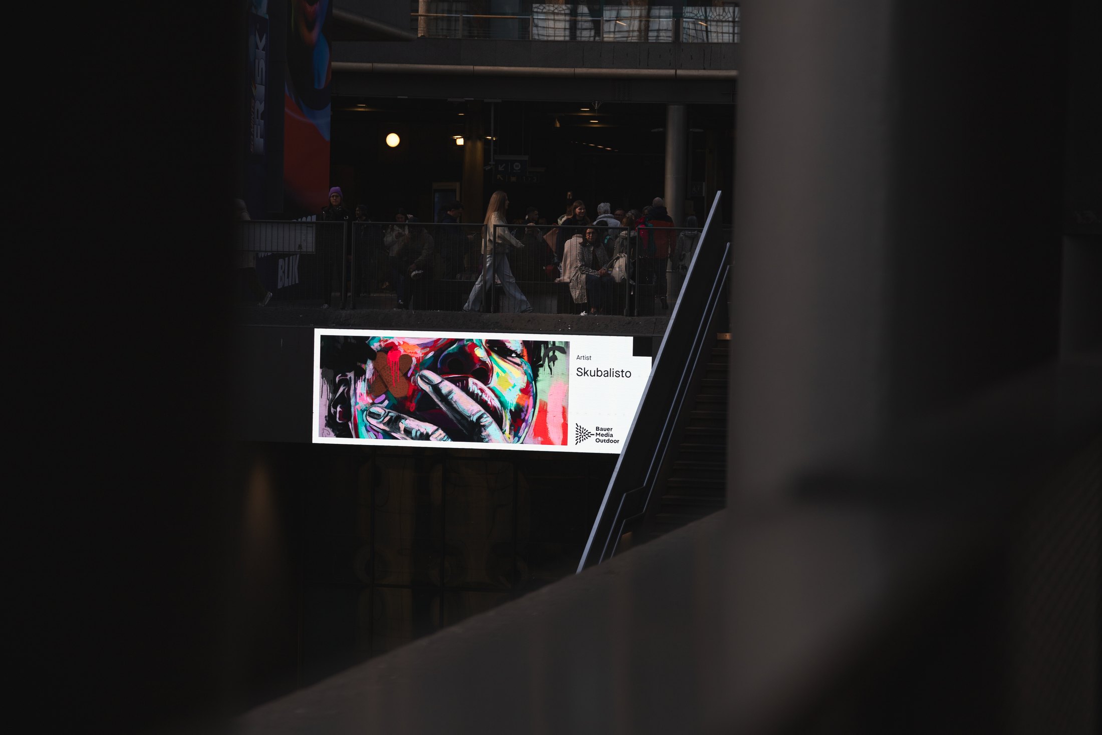 Expensive Freedom by Skubalisto on a public screen in Belgium