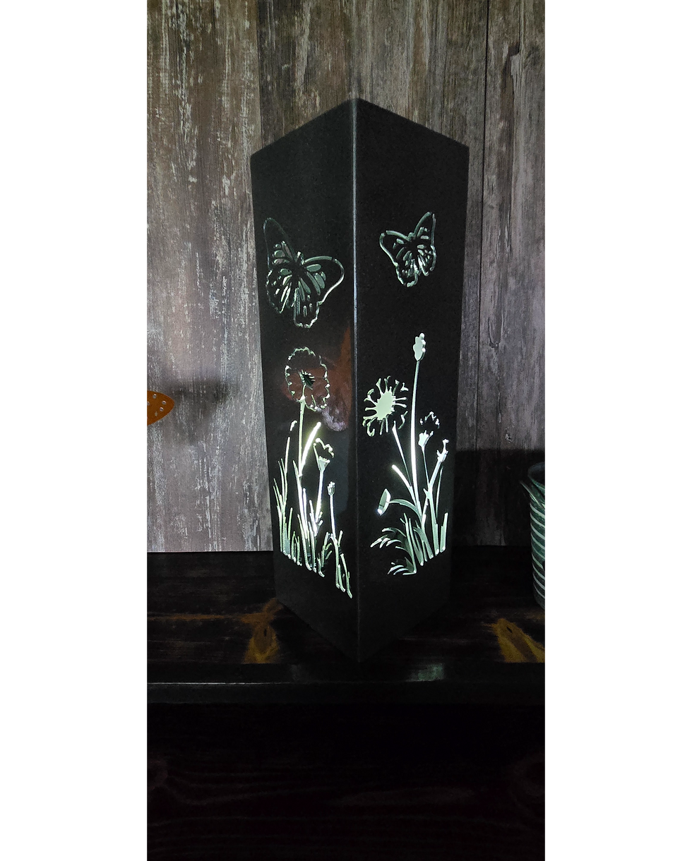 Thumbnail: Flower with Butterfly Garden Post