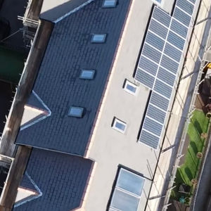 birds eye view of roof 