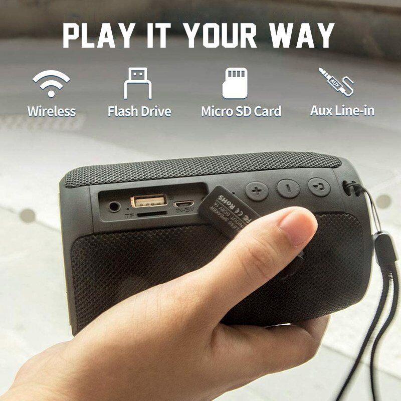 Thumbnail: High Bass Ultra Loud Bluetooth Speakers Wireless Portable Speaker Outdoor