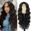 Thumbnail: Natural-Looking Long Black Wavy Lace Front Wig for Daily Wear & Parties