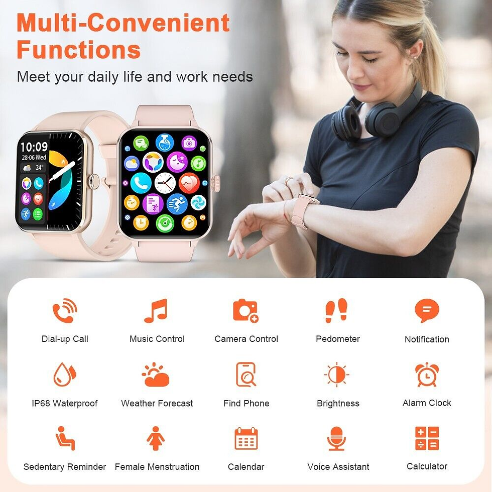 Thumbnail: Women Alexa Smartwatch Fitness Bluetooth Call Watch for Android and Iphone