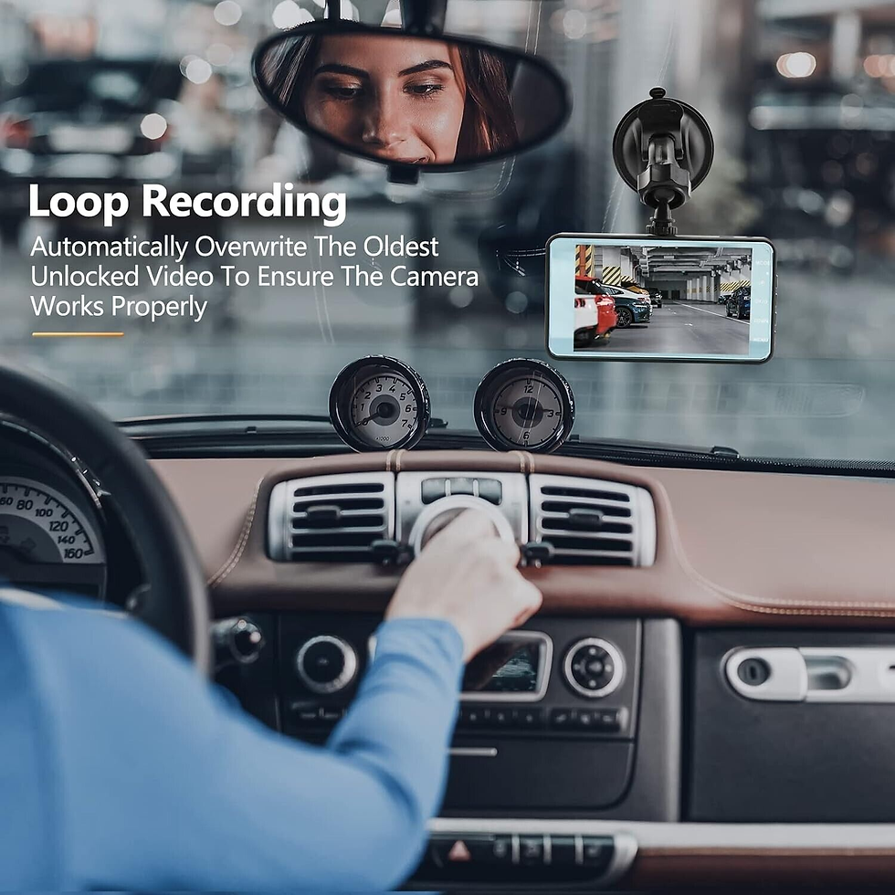 Thumbnail: Car Dash Cam Kit Front and Rear Camera Full HD 1080P DVR Recorder Night Vision