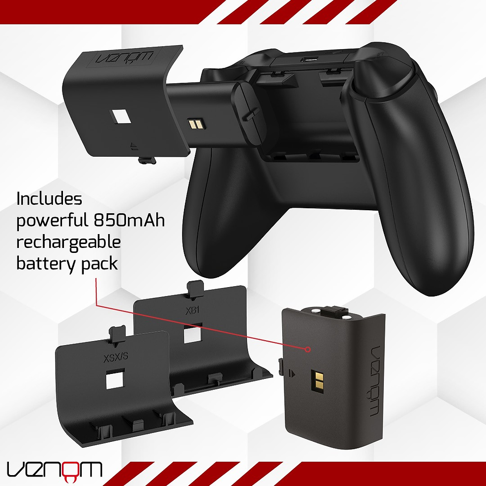 Thumbnail: Xbox Charging Dock & Rechargeable Battery Pack for Series X/S & Xbox One