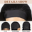 Thumbnail: 28" Yaki Straight Wig with Black Headband - Stylish Synthetic Hair Turban