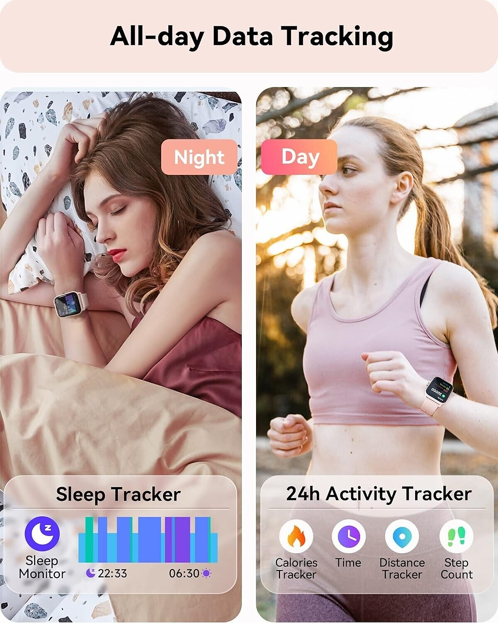 Thumbnail: Women Alexa Smartwatch Fitness Bluetooth Call Watch for Android and Iphone