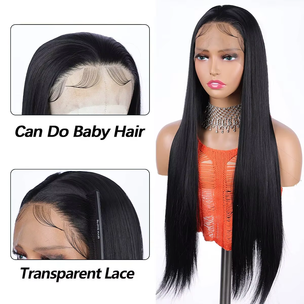 Thumbnail: 13*4 Lace Front Synthetic Wig for Women - 150% Density, Natural Looking, Daily U