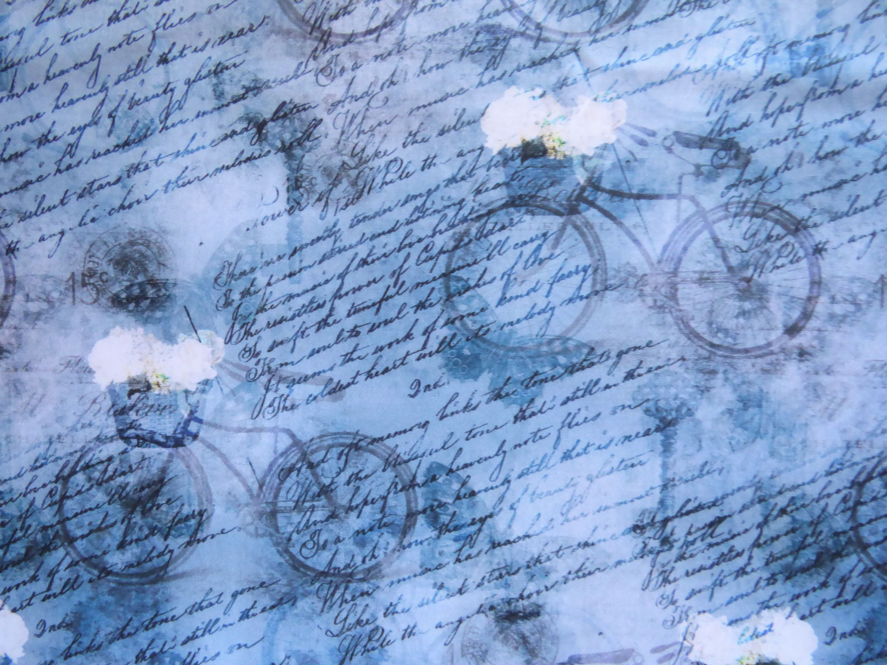 It's All In The Wording ~ Bicycles    Fabric # G167