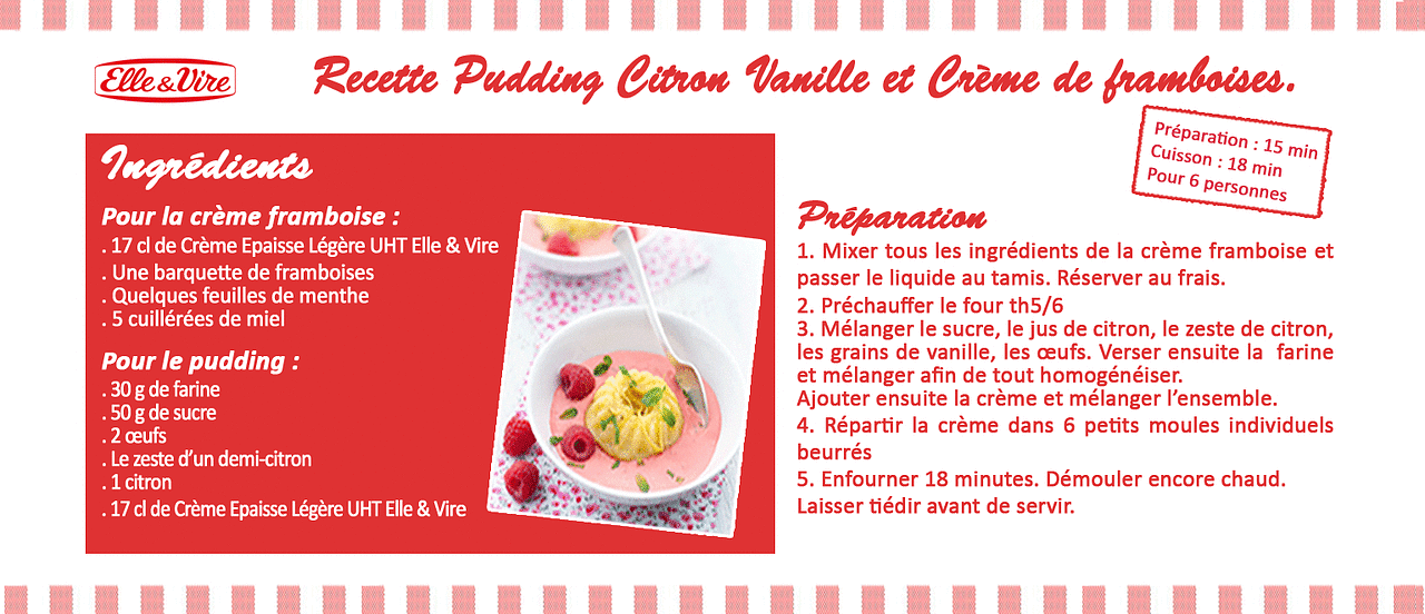 Leaflet recette pudding