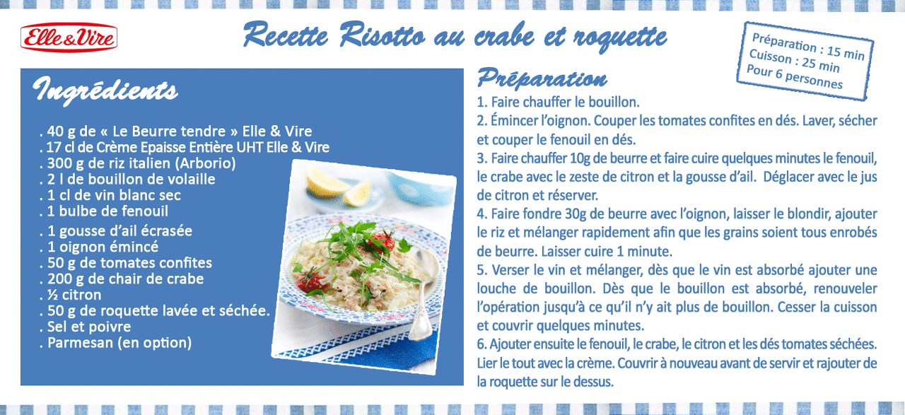 leaflet recette risotto