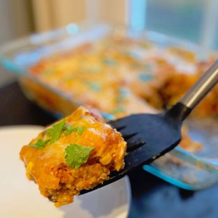 Salsa chicken and rice casserole