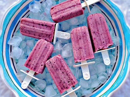Yogurt Berry Popsicles