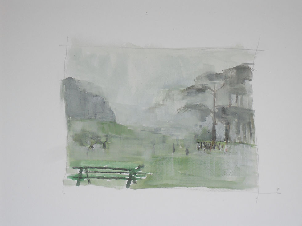 foggy day Golden Gate Park 1 16x20